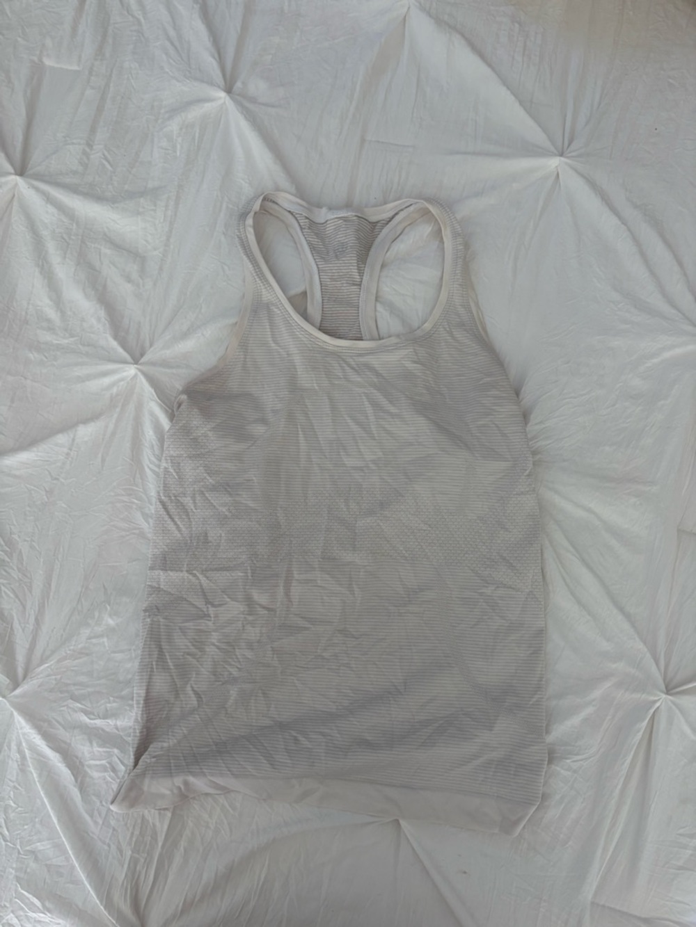 Lulemon White Racerback Tank Top - Unbranded